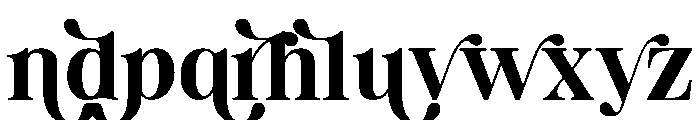 Mirabelle Ligature Font LOWERCASE