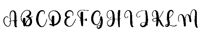 Miracle Calligraphy Font UPPERCASE