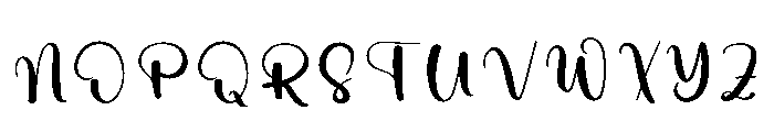 Miracle Calligraphy Font UPPERCASE