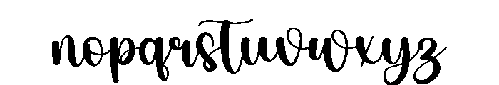 Miracle Calligraphy Font LOWERCASE