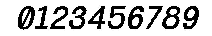 Miracle Mono Bold Italic Font OTHER CHARS