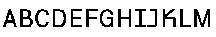 Miracle Mono Bold Font UPPERCASE