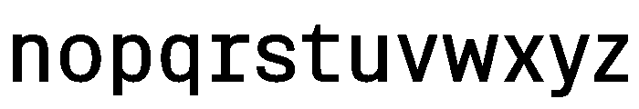 Miracle Mono Bold Font LOWERCASE