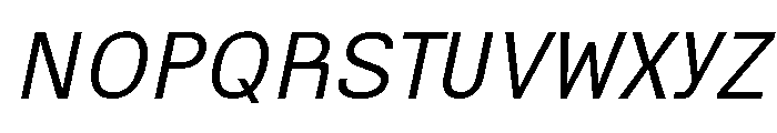 Miracle Mono Regular Italic Font UPPERCASE