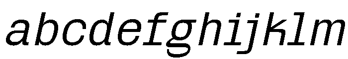 Miracle Mono Regular Italic FONT