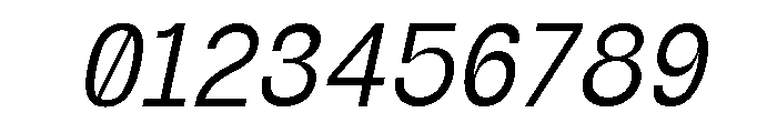 Miracle Mono Thin Italic Font OTHER CHARS