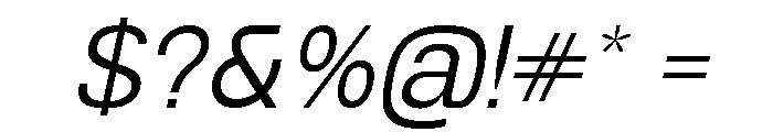 Miracle Mono Thin Italic Font OTHER CHARS