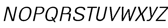 Miracle Mono Thin Italic Font UPPERCASE
