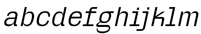 Miracle Mono Thin Italic FONT