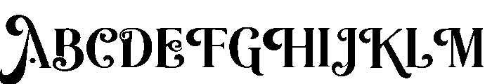 Miracle Past Font UPPERCASE