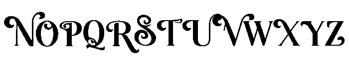 Miracle Past Font UPPERCASE