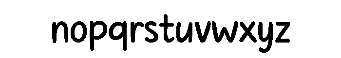 Miracles Gingerbread Regular Font LOWERCASE
