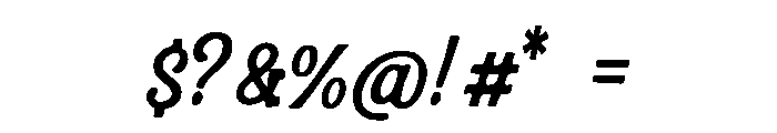 Miralique Font OTHER CHARS