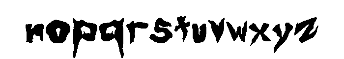 Mirefang Font LOWERCASE