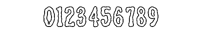 Mireforge Outline Font OTHER CHARS