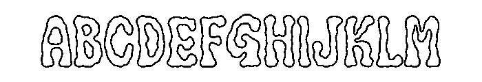 Mireforge Outline Font UPPERCASE
