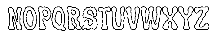 Mireforge Outline Font UPPERCASE