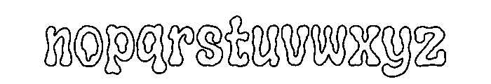 Mireforge Outline Font LOWERCASE