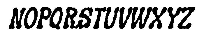 Mireforge Slant Font UPPERCASE