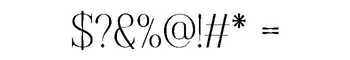 Miregle Regular Font OTHER CHARS