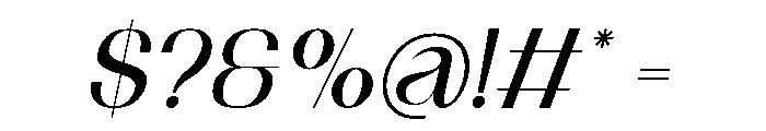 Mirella Italic Font OTHER CHARS