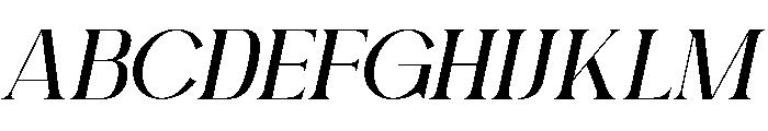 Mirella Italic Font UPPERCASE