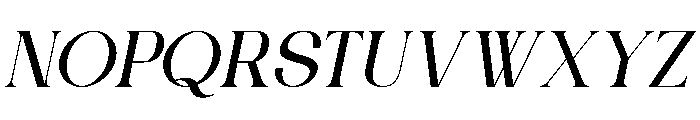 Mirella Italic Font UPPERCASE