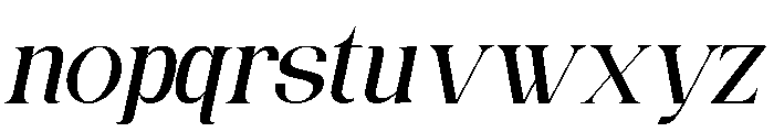 Mirella Italic Font LOWERCASE