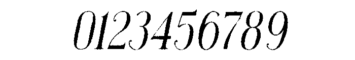 Mirellow White Italic Font OTHER CHARS