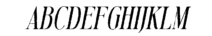 Mirellow White Italic Font UPPERCASE