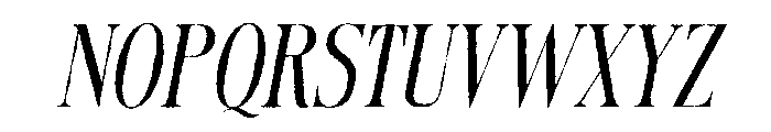 Mirellow White Italic Font UPPERCASE