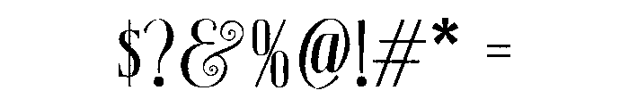 Mirellow White Regular Font OTHER CHARS