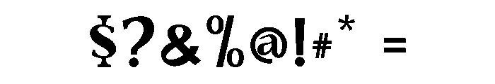 Mirevique Regalia Regular Font OTHER CHARS