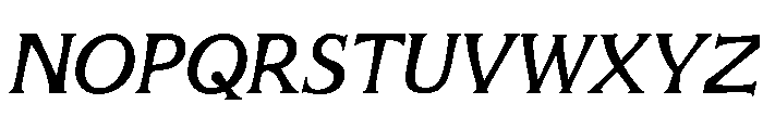 Mirhane Slant Font UPPERCASE