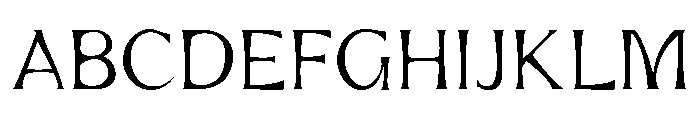 Mirhane Thin Font UPPERCASE