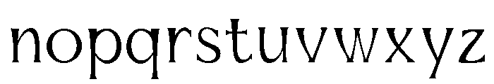 Mirhane Thin Font LOWERCASE