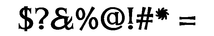Mirhane Font OTHER CHARS
