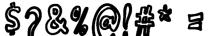 Miroplay Jumbled Font OTHER CHARS