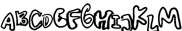Miroplay Jumbled Font UPPERCASE