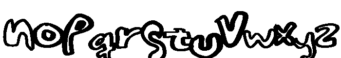 Miroplay Jumbled Font LOWERCASE
