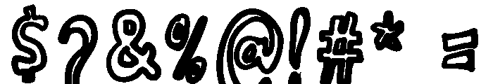 MiroplayJumbled Font OTHER CHARS