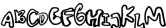 MiroplayJumbled Font UPPERCASE