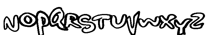 MiroplayJumbled Font UPPERCASE