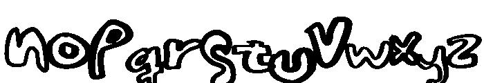 MiroplayJumbled Font LOWERCASE