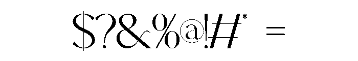 Mirosse Regular Font OTHER CHARS