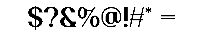 Mirow Sans Font OTHER CHARS