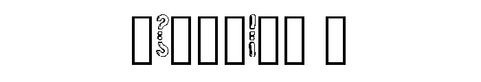Mirror Reflection By Sq Regular Font OTHER CHARS
