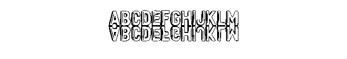 Mirror Reflection By Sq Regular FONT