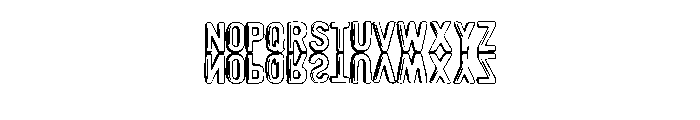 Mirror Reflection By Sq Regular Font LOWERCASE