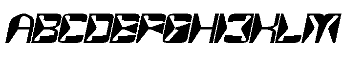 MirrorTech Bold Italic Font UPPERCASE